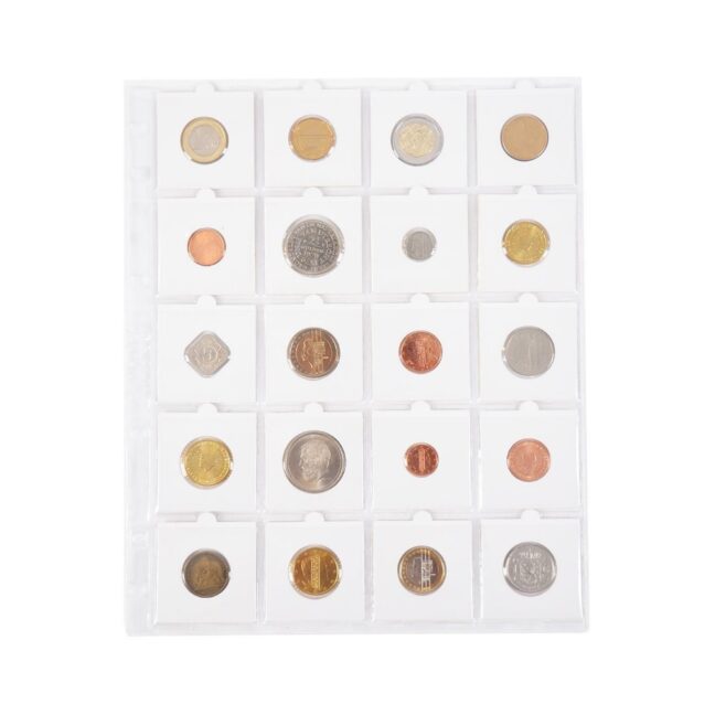 GM Coin Page for 20 coin holders 50x50 mm