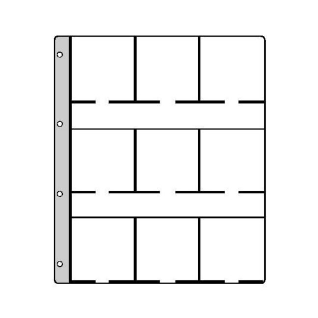 GM 9 Super vahelehed 67x67 mündiraamidele