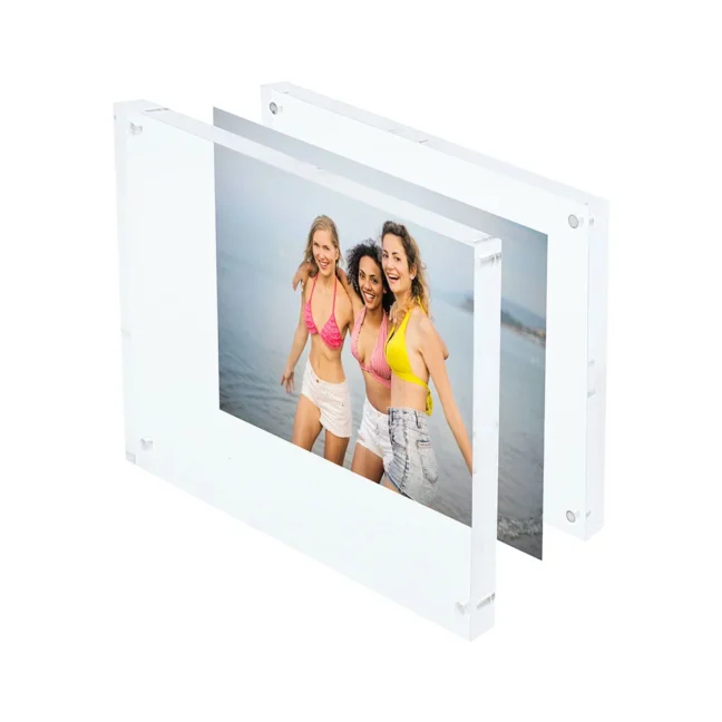 Acrylic frame for postcards / photos etc.