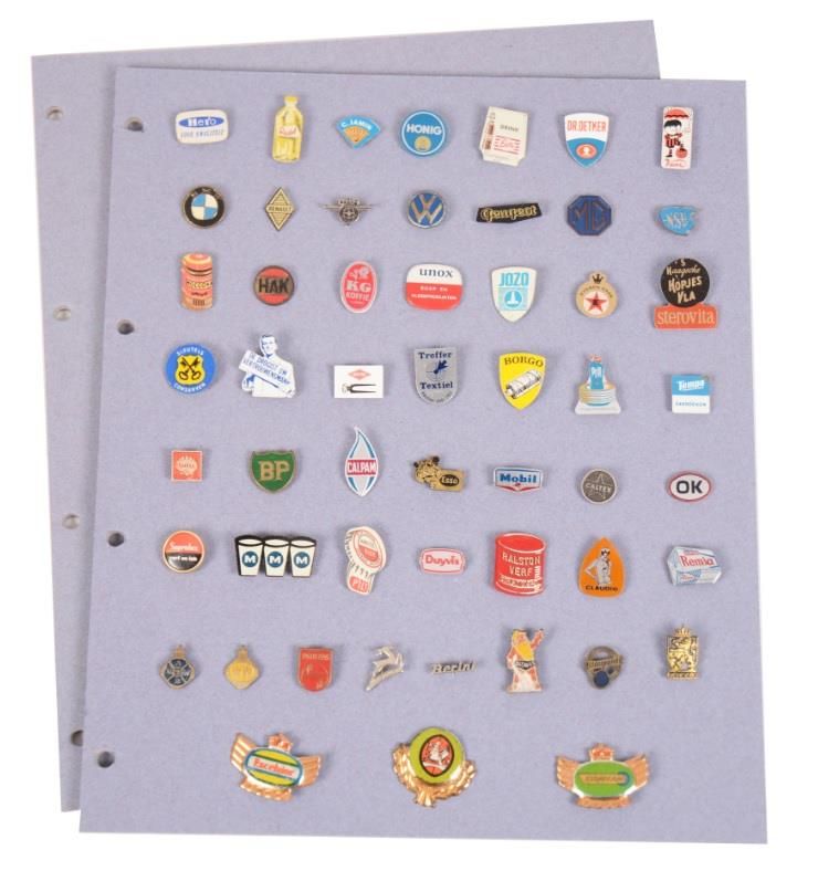Pins pages 2x for pins, buttons or emblems