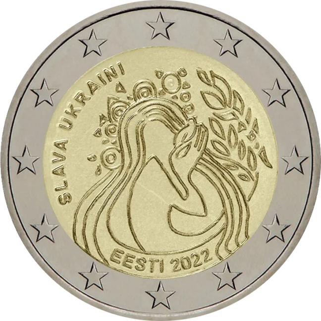 Estonia 2€ 2022 Ukraine and Freedom
