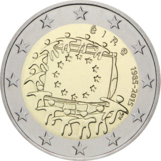 Ireland 2€ 2015 EU flag