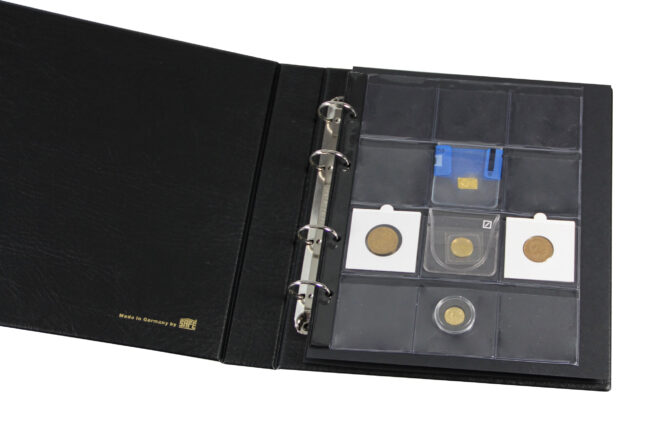 Premium Coin Page for 50x50 Coin Holders