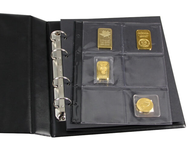 Premium coin page for 67x67 coin holders