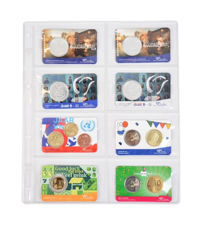 GM8 standard (10x) insert sheets for coin cards
