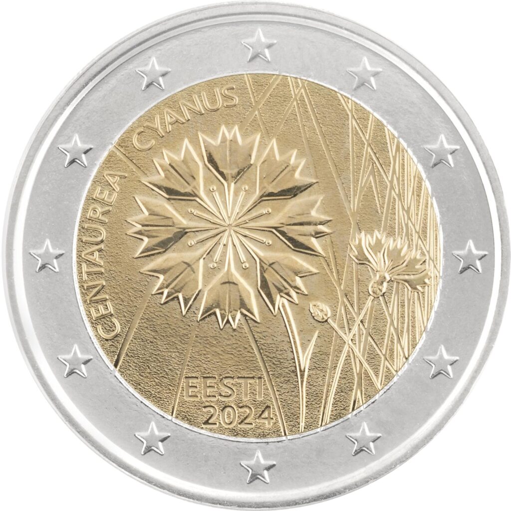 Estonia 2€ 2024 The cornflower