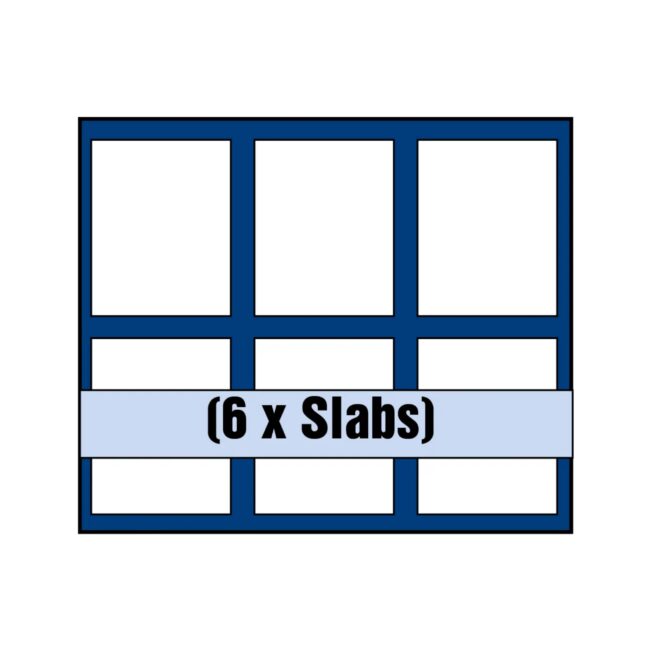 Small coin tray for 6 SLAB/coin card