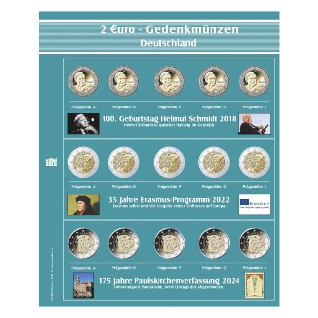 Premium Coin Album 2€ Bundesländer extra sheet 7345-C
