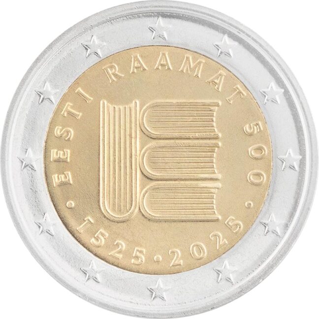 Eesti 2€ 2025 Eesti raamat 500