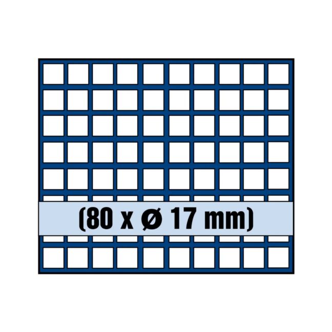 Small coin tray for coins ∅ 17 mm