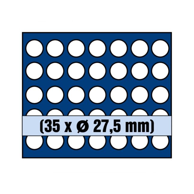 Small coin tray for 5€ coins