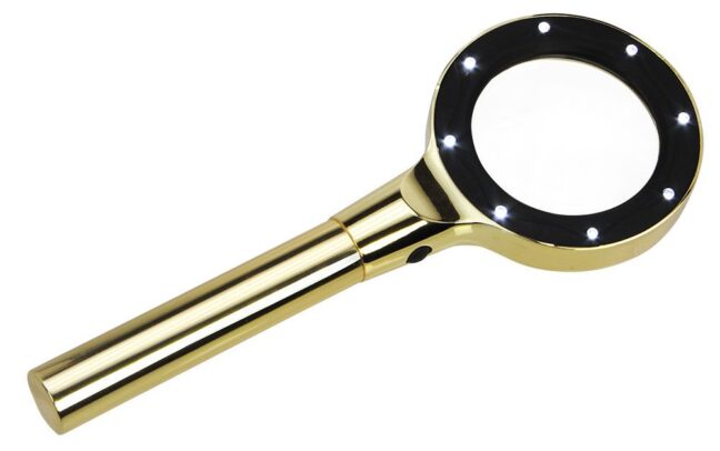 LED  valgustusega luup Gold 2,5x