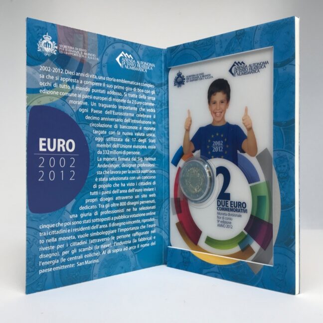 San Marino 2€ 2012 TYE mündivoldik