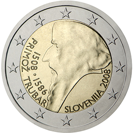 Sloveenia 2€ 2008 Primož Trubar