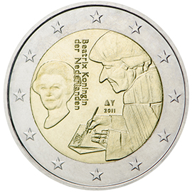 Holland 2€ 2011 Desiderius Erasmus