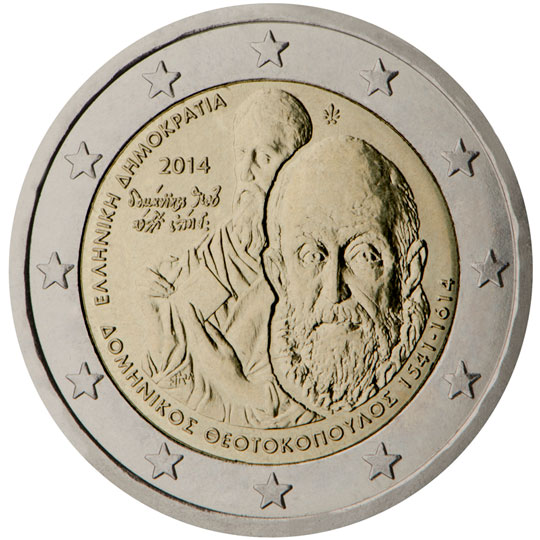 Kreeka 2€ 2014 Theotokopoulos