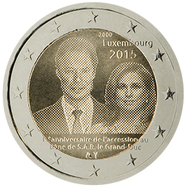 Luksemburg 2€ 2015 15. aastapäev