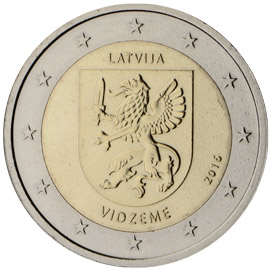 Läti 2€ 2016 Vidzeme
