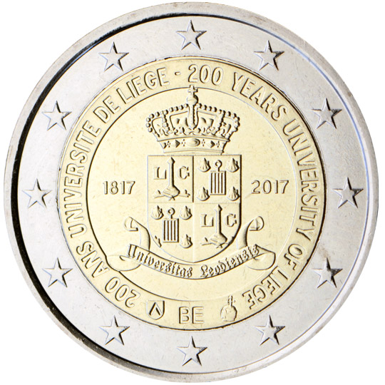 Belgia 2€ 2017 Liège'i Ülikool