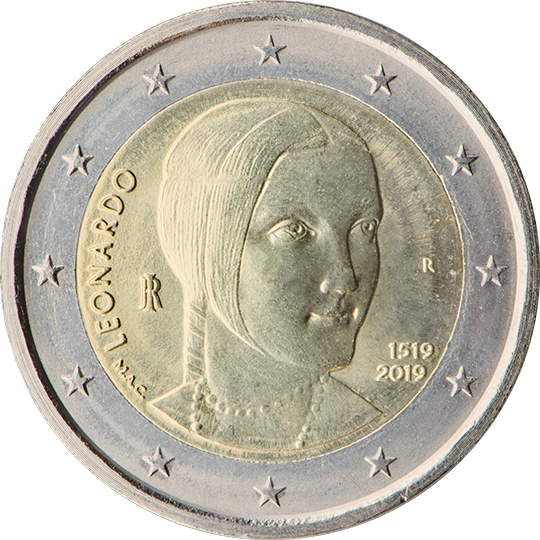 Itaalia 2€ 2019 Leonardo da Vinci