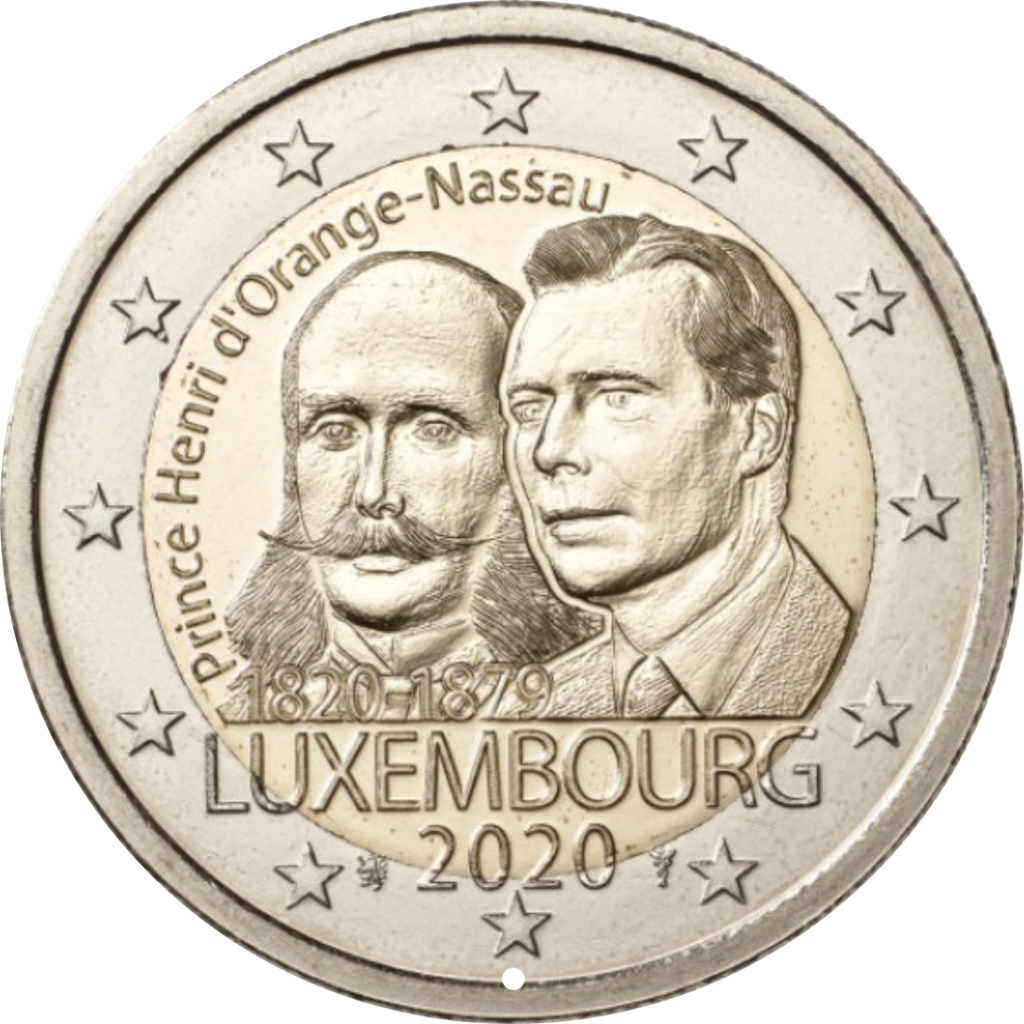 Luksemburg 2€ 2020 prints Henri 200