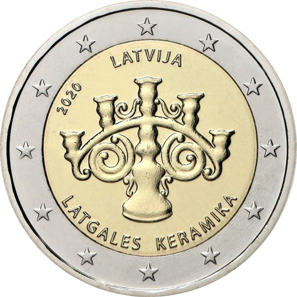 Läti 2€ 2020 keraamika