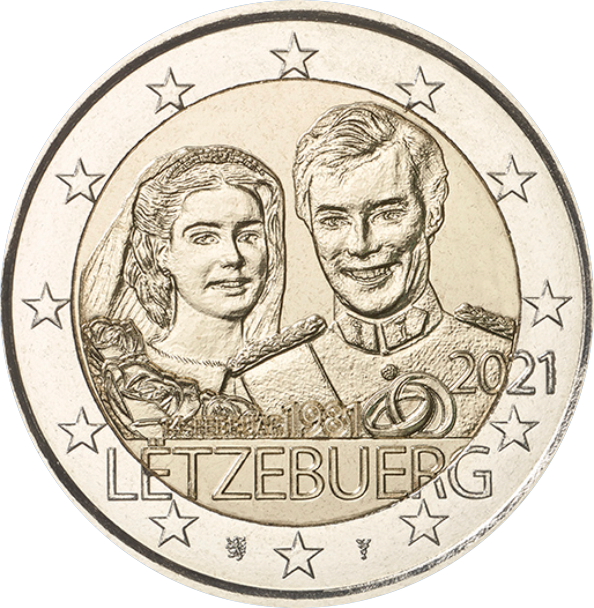 Luksemburg 2€ 2021 40. aastapäev