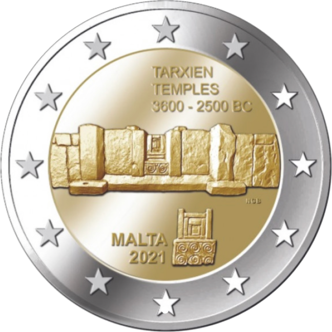 Malta 2€ 2021 Tarxieni templid
