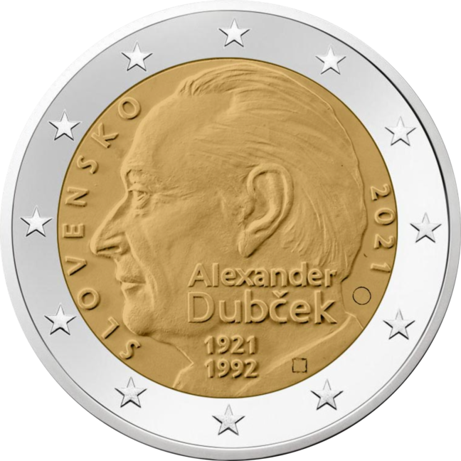 Slovakkia 2€ 2021 Alexander Dubcek