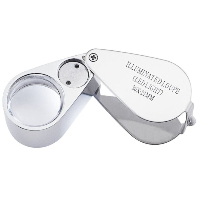 Juveliiriluup valgustusega 30x
